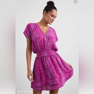 Raills Karla Dress Magenta Cheetah size Small New with tags